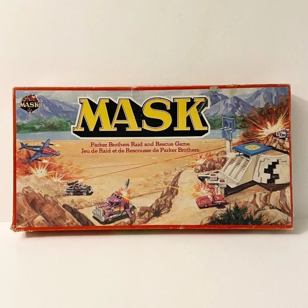 Vintage 1985 Mask Parker Brothers Raid and Rescue Board Game Missing 1 Vehicle
